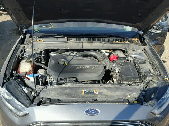 3FA6P0HR6DR111396 - 2013 FORD FUSION GRAY photo 7