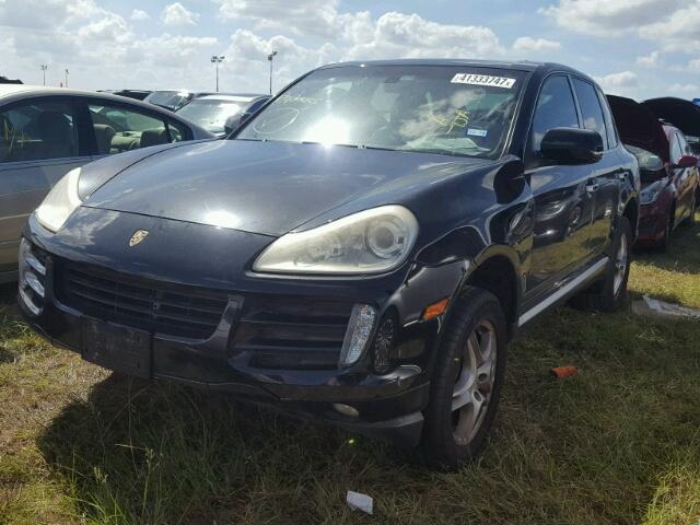 WP1AA29P48LA29605 - 2008 PORSCHE CAYENNE BLACK photo 2