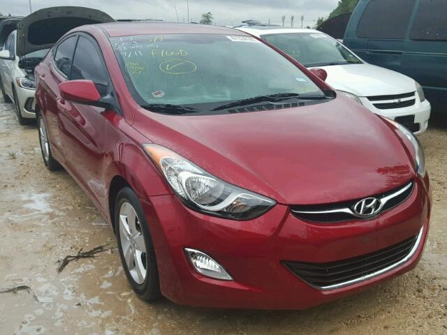 5NPDH4AE1DH439163 - 2013 HYUNDAI ELANTRA BURGUNDY photo 1