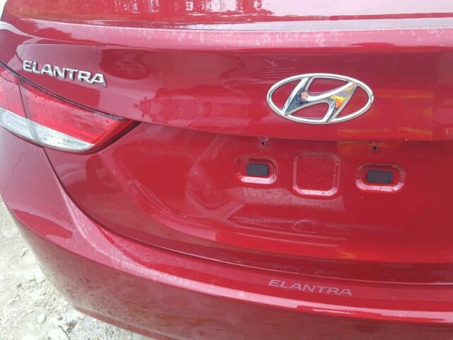 5NPDH4AE1DH439163 - 2013 HYUNDAI ELANTRA BURGUNDY photo 9