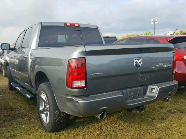 1C6RD7PTXCS328823 - 2012 DODGE RAM 1500 GRAY photo 3