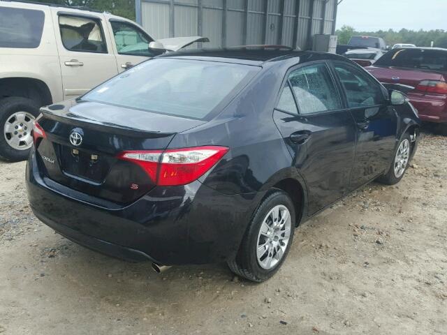 5YFBURHE9FP281120 - 2015 TOYOTA COROLLA BLACK photo 4