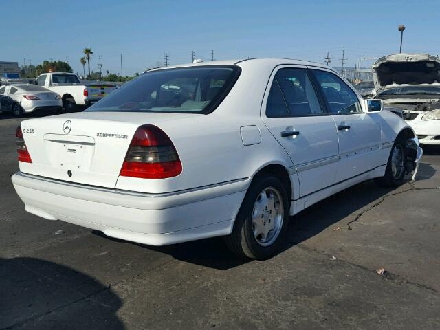 WDBHA24G9YA820441 - 2000 MERCEDES-BENZ C 230 WHITE photo 4