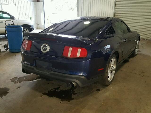 1ZVBP8CF6B5110699 - 2011 FORD MUSTANG GT BLUE photo 4