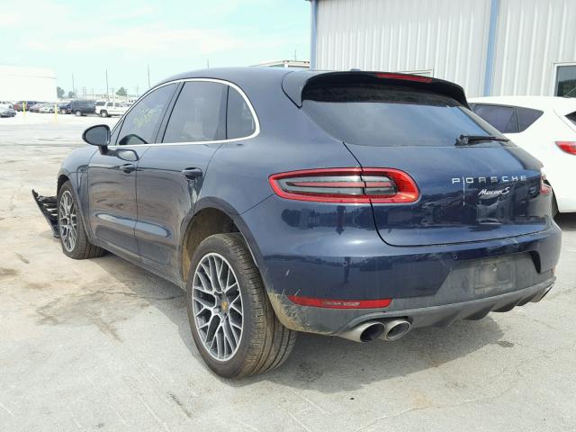 WP1AB2A50JLB34378 - 2018 PORSCHE MACAN S BLUE photo 3