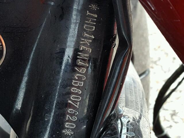 1HD1KEM19CB607620 - 2012 HARLEY-DAVIDSON FLHTK ELEC 红色 照片 10