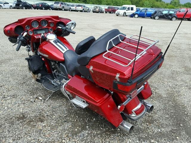 1HD1KEM19CB607620 - 2012 HARLEY-DAVIDSON FLHTK ELEC RED photo 3