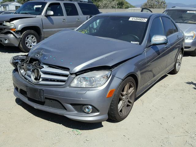 WDDGF56X59R048655 - 2009 MERCEDES-BENZ C 350 GRAY photo 2