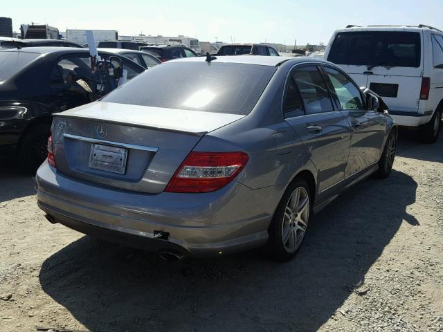 WDDGF56X59R048655 - 2009 MERCEDES-BENZ C 350 GRAY photo 4