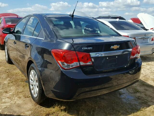 1G1PC5SH1B7146304 - 2011 CHEVROLET CRUZE LS BLACK photo 3