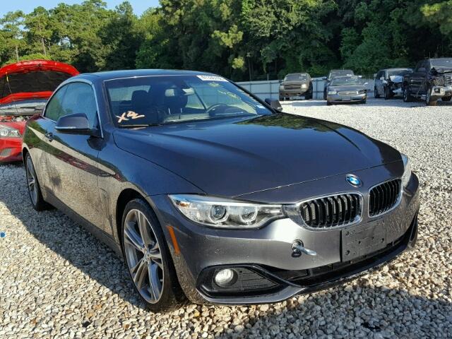 WBA4U7C35H5H20459 - 2017 BMW 430I GRAY photo 1