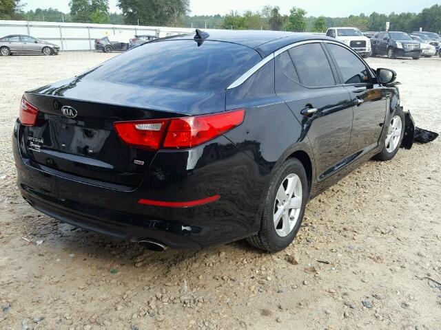 5XXGM4A74EG268190 - 2014 KIA OPTIMA LX BLACK photo 4