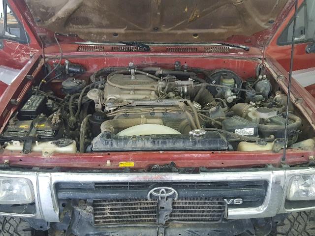 JT4VN13D7N5076367 - 1992 TOYOTA PICKUP 1/2 RED photo 7