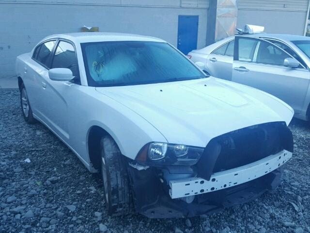 2C3CDXBG2EH234569 - 2014 DODGE CHARGER SE WHITE photo 1