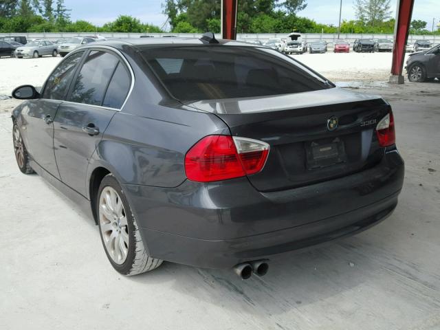 WBAVB33526KS32487 - 2006 BMW 330 I CHARCOAL photo 3