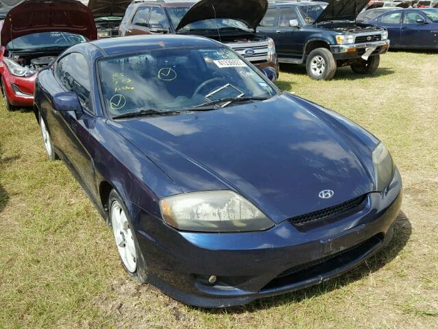 KMHHM65D46U216811 - 2006 HYUNDAI TIBURON BLUE photo 1