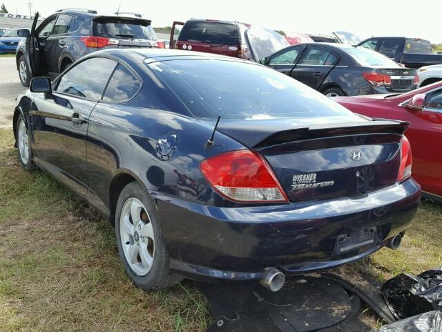 KMHHM65D46U216811 - 2006 HYUNDAI TIBURON BLUE photo 3