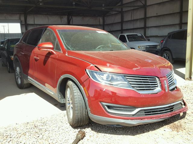 2LMTJ6KR6GBL52288 - 2016 LINCOLN MKX SELECT RED photo 1