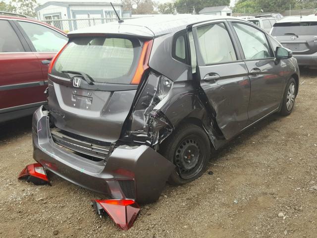 JHMGK5H52HS023221 - 2017 HONDA FIT LX CHARCOAL photo 4