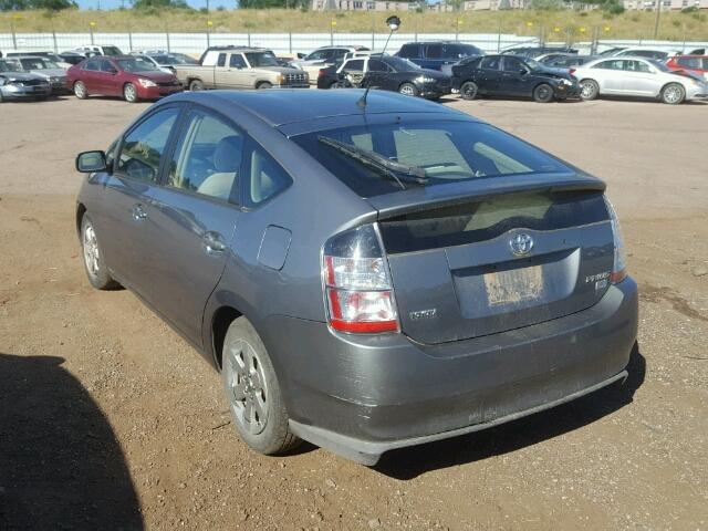 JTDKB20U553124501 - 2005 TOYOTA PRIUS GRAY photo 3