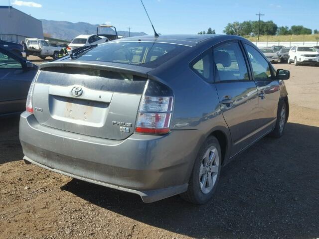 JTDKB20U553124501 - 2005 TOYOTA PRIUS GRAY photo 4