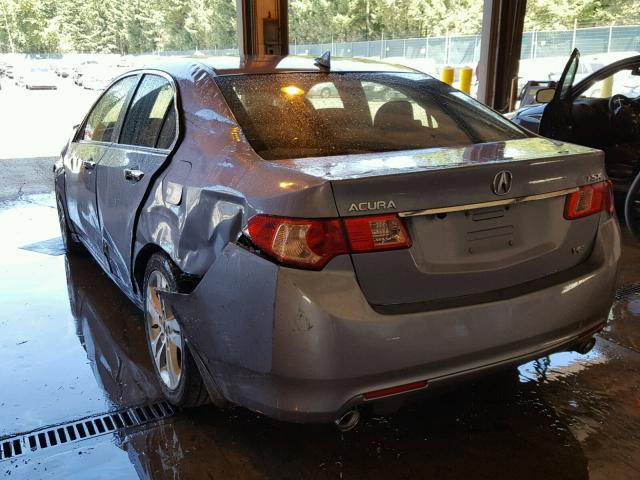 JH4CU4F6XCC000237 - 2012 ACURA TSX TECH SILVER photo 3