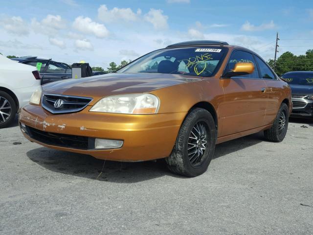 19UYA426X1A005356 - 2001 ACURA 3.2CL TYPE ORANGE photo 2