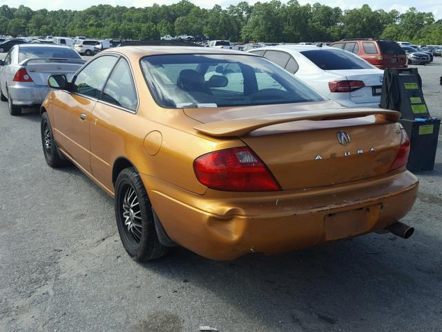 19UYA426X1A005356 - 2001 ACURA 3.2CL TYPE ORANGE photo 3