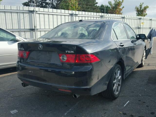 JH4CL958X7C015524 - 2007 ACURA TSX BLACK photo 4