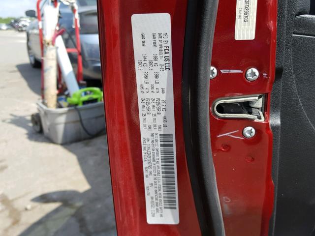 1C4NJCBA3FD295705 - 2015 JEEP COMPASS SP BURGUNDY photo 10