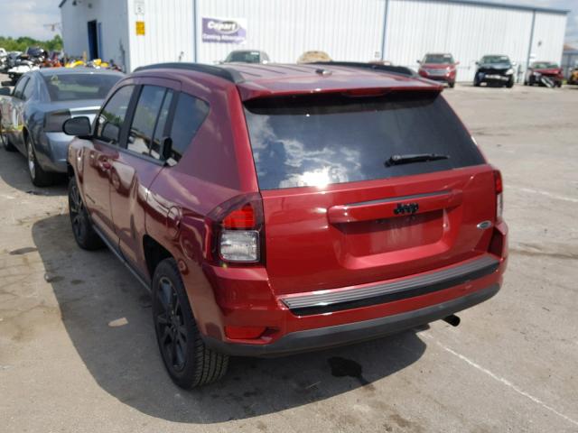 1C4NJCBA3FD295705 - 2015 JEEP COMPASS SP BURGUNDY photo 3