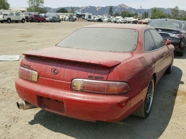 JT8CD32Z1V0040950 - 1997 LEXUS SC 300 RED photo 4