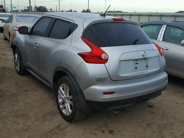 JN8AF5MR8CT111265 - 2012 NISSAN JUKE S SILVER photo 3