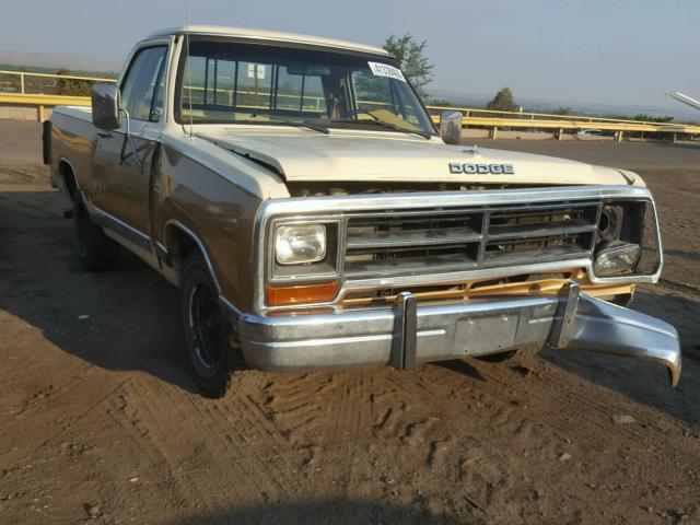 1B7FD14T3HS327212 - 1987 DODGE D-SERIES D TWO TONE photo 1