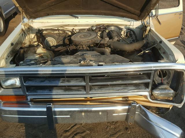 1B7FD14T3HS327212 - 1987 DODGE D-SERIES D TWO TONE photo 7