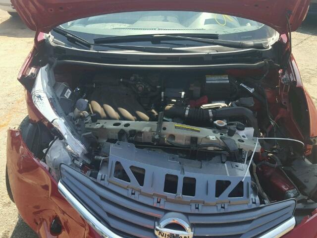 3N1CE2CPXFL441975 - 2015 NISSAN VERSA NOTE RED photo 7