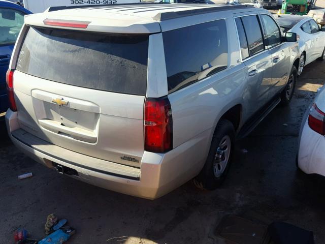 1GNSCHEC9FR186716 - 2015 CHEVROLET SUBURBAN C GRAY photo 4