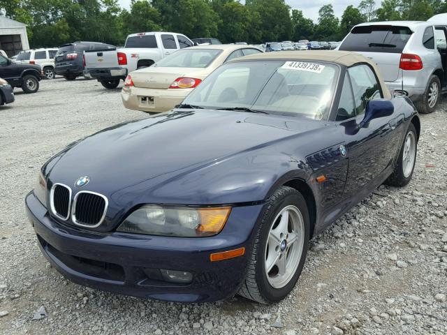 4USCH7329VLB77919 - 1997 BMW Z3 1.9 BLUE photo 2