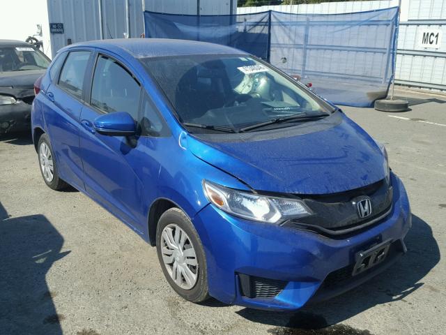 3HGGK5G5XFM723580 - 2015 HONDA FIT LX BLUE photo 1