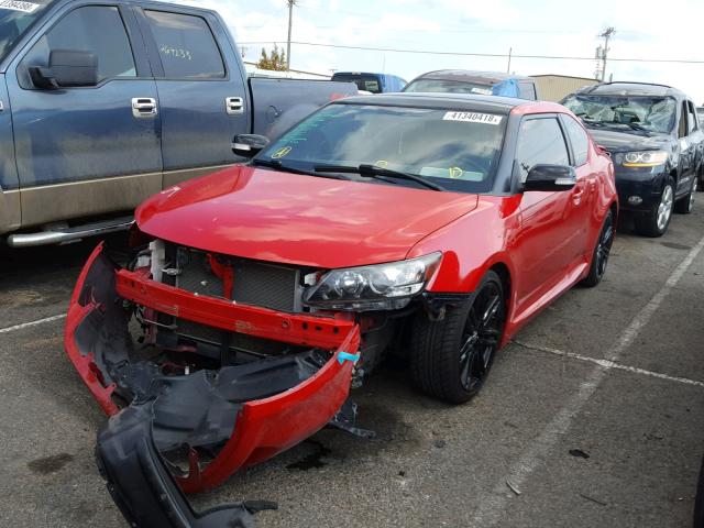 JTKJF5C70D3055036 - 2013 TOYOTA SCION TC 红色 照片 2