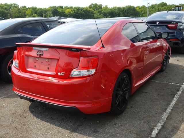 JTKJF5C70D3055036 - 2013 TOYOTA SCION TC 红色 照片 4