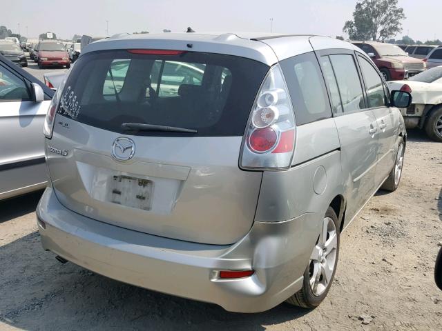 JM1CR293970141932 - 2007 MAZDA 5 SILVER photo 4