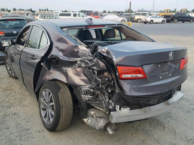 19UUB1F30JA003495 - 2018 ACURA TLX GRAY photo 3