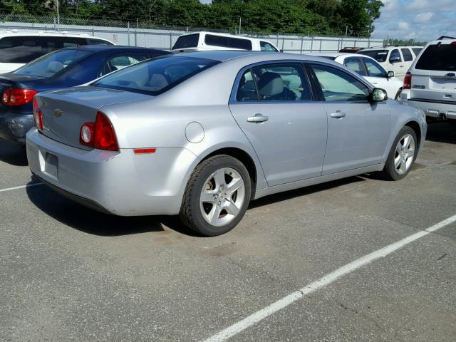 1G1ZA5EU0CF350803 - 2012 CHEVROLET MALIBU LS ვერცხლისფერი ფოტო 4