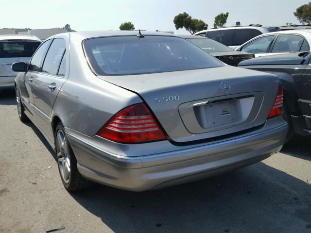 WDBNG75J66A476458 - 2006 MERCEDES-BENZ S 500 SILVER photo 3
