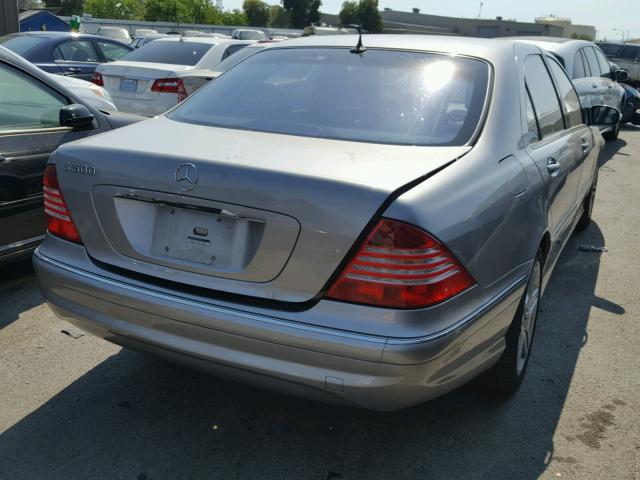 WDBNG75J66A476458 - 2006 MERCEDES-BENZ S 500 SILVER photo 4