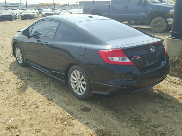 2HGFG3B9XCH001967 - 2012 HONDA CIVIC EXL 黑色 照片 3