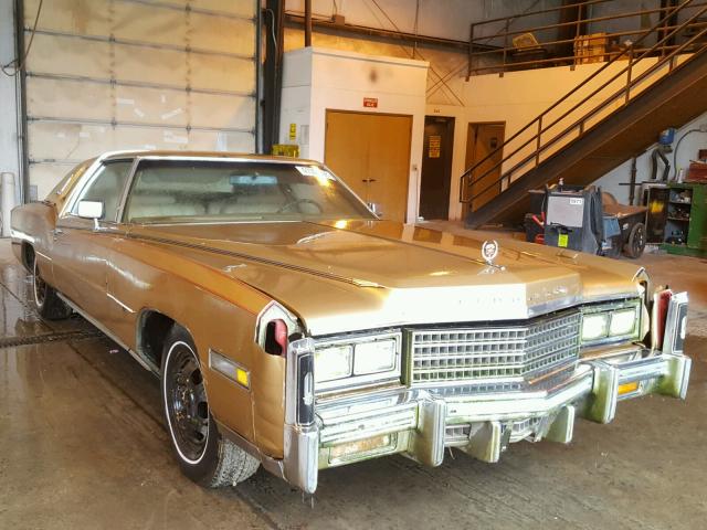 6L47T7Q158025 - 1977 CADILLAC EL DORADO GOLD photo 1