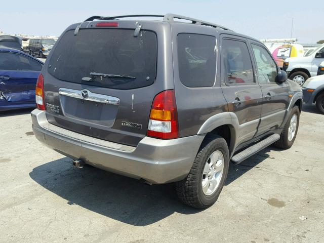 4F2CU08102KM55968 - 2002 MAZDA TRIBUTE LX GRAY photo 4