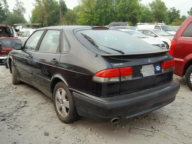 YS3DF58K922006155 - 2002 SAAB 9-3 SE BLACK photo 3